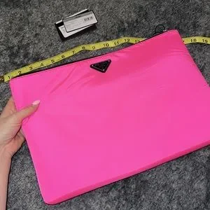 Prada hot sale fluo clutch